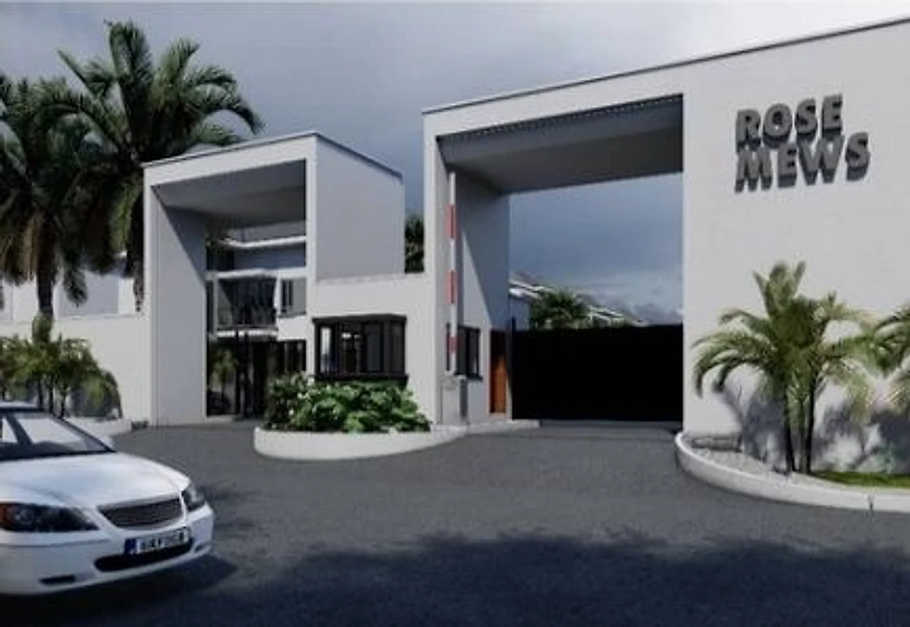 Entrance to Rose Mews Estate in Ajah, Lagos